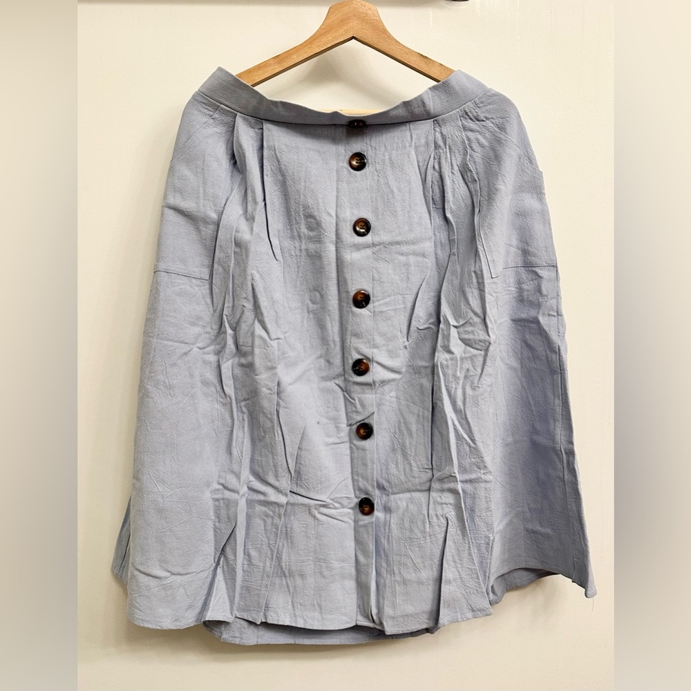 XL blue skirt with pockets